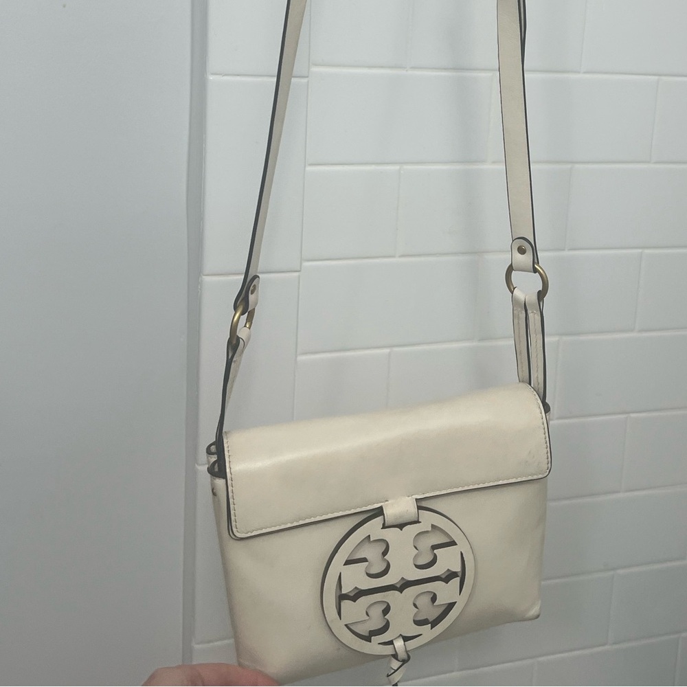 Tory Burch cream crossbody bag